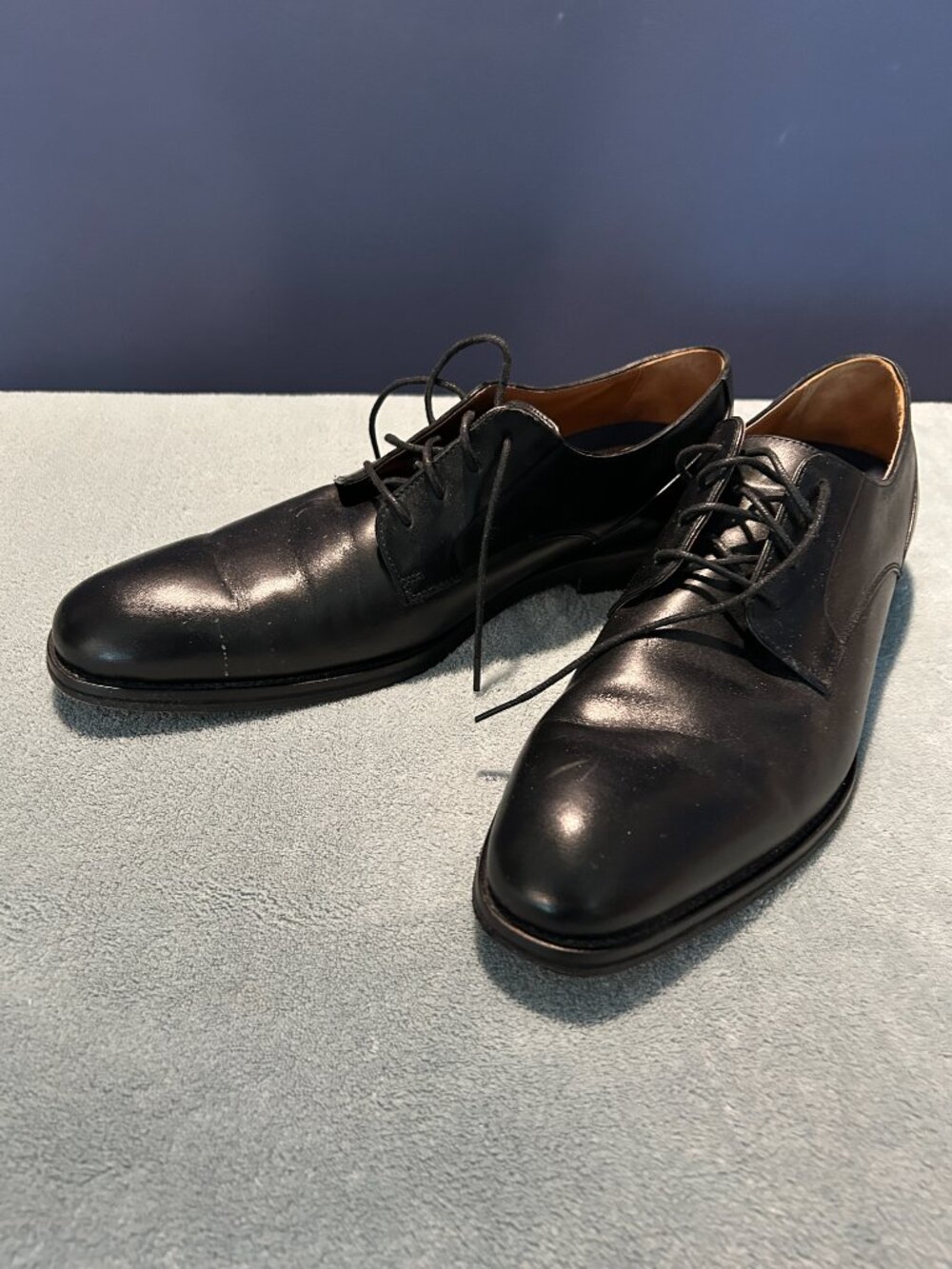 Johnson and Murphy Men's Black Dress Shoes